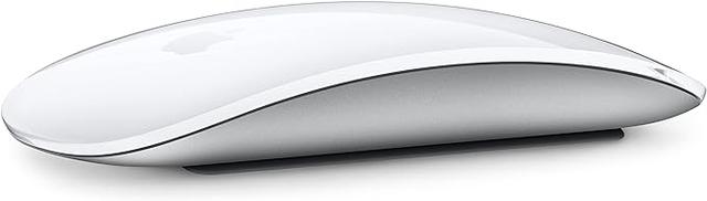 Apple Magic Mouse: Wireless, Bluetooth, Rechargeable. Works with Mac or iPad; Multi-Touch Surface - White